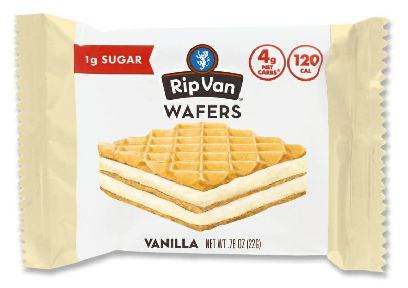 Rip Van Waffles Vanilla 16packs リップバン ウエハース バニラ 16個入り ローシュガー 各22g (0.78oz)