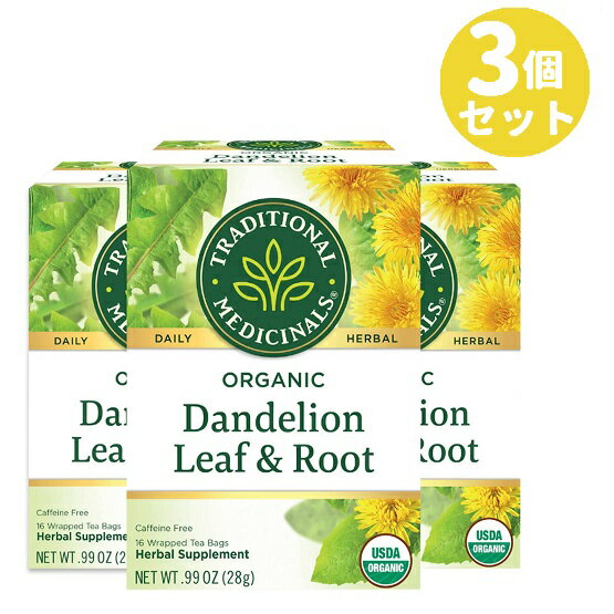 Traditional Medicinals Dandelion Leaf & Root Tea|トラディショナルメディシナル ダンデライオンリーフ&ルート ティーバッグ 16包 28g