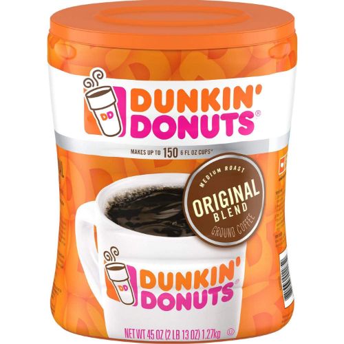 Dunkin' Donuts ダンキンドーナツ グラウンドコーヒー 挽き豆 オリジナルブレンド ミディアムロースト 1.27kg 45oz　【粉タイプ】