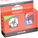 【最大2,000円クーポン5月16日01:59まで】Lexmark #14 & #15 ブラック&カラー プリントカートリッジ (18C2239)