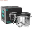 【最大2,000円クーポン5月27日01:59まで】Coffee Gator ステンレススチール製コーヒー粉と豆キャニスター 日付トラッカー CO2放出バルブ ...