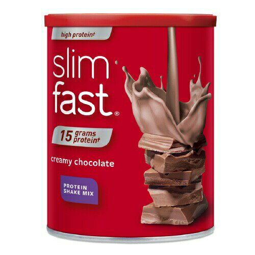 SlimFast 3-2-1 Plan High Protein Shake Mix, Creamy Chocolate 12.83 oz/...