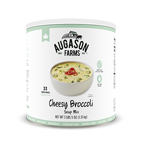 Augason Farms チーズブロッコリースープミックス缶, 54 oz