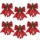 【最大2,000円クーポン5月16日01:59まで】Aneco 6個パック クリスマス リボン10 x 12インチ
