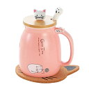 ビッグノーズディア 猫マグ かわいいセラミックコーヒーカップ 380ml