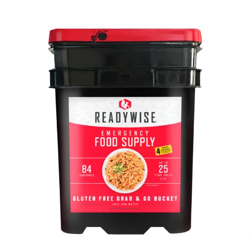 ReadyWise Food Supply、グルテンフリーの朝食とメインディッシュのバラエティ、賞味期限25年、84食分