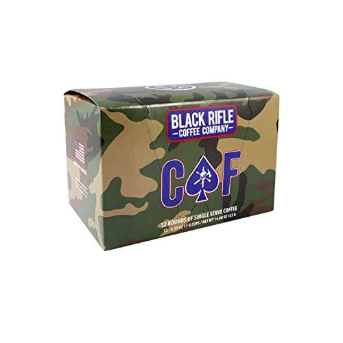 Black Rifle Coffee CAF (ミディアム ロースト コーヒー ポッド、2x カフェイン、32 カウント) 2 倍のカフェイン