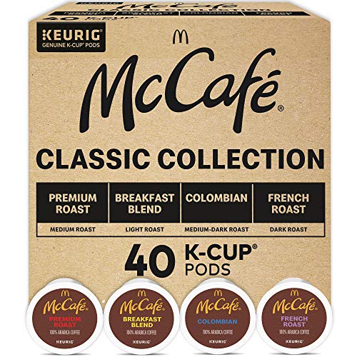 McCaf? クラシック コレクション コーヒー キューリグ K カップ ポッド、クラシック コレクション バラエティ パック、40 個