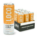 Loco Coffee バニラハニー コールドブリューコーヒー オーツミルクとココナッツウォーター バニラハニー　11オンス缶 12個入り