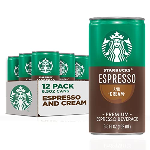 【最大2,000円クーポン5月27日1:59まで】Starbucks Ready to Drink コーヒー、エスプレッソ & クリーム、6.5 オンス缶 (12 パック)