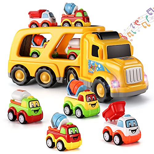 TEMI 建設トラックのおもちゃ 車のおもちゃセット 3?9歳向け