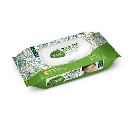 Seventh Generation Baby Wipes Refill 64ct Unscented セブンスジェネレーション　おしりふき 詰め替え用 64枚 無香料