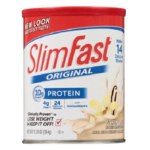 【最大2,000円クーポン5月16日01:59まで】SlimFast Shake Mix Powder French Vanilla 12.83 oz/スリムファスト フレンチバニラ　364 g