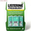 Listerine Freshburstリステリンフレッシュバーストポケットパックブレスストリップ、ミントフレーバー、各24×3パック