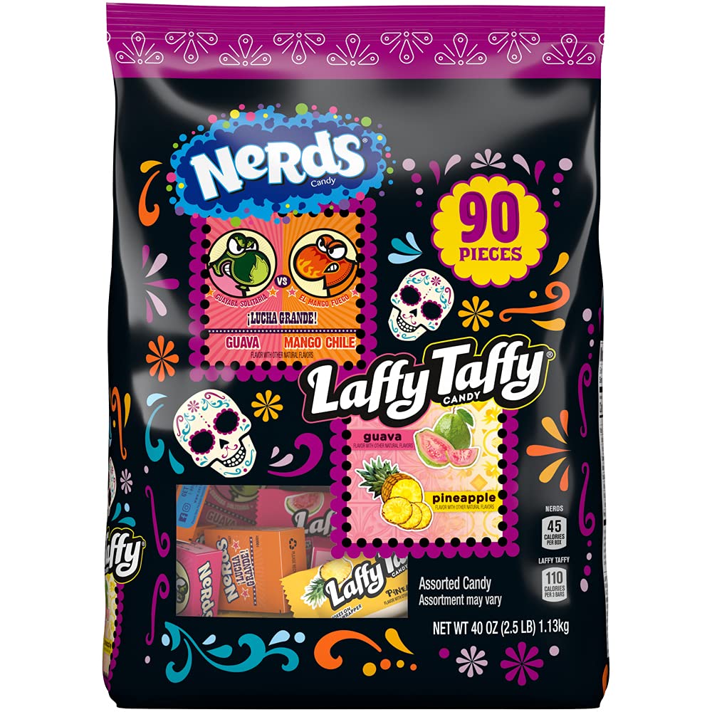 【最大2,000円クーポン5月16日01:59まで】Nerds & Laffy タフィー バラエティ パック |グァバ、マンゴーチリ、パイナップル味の詰め合わせ 90個入り