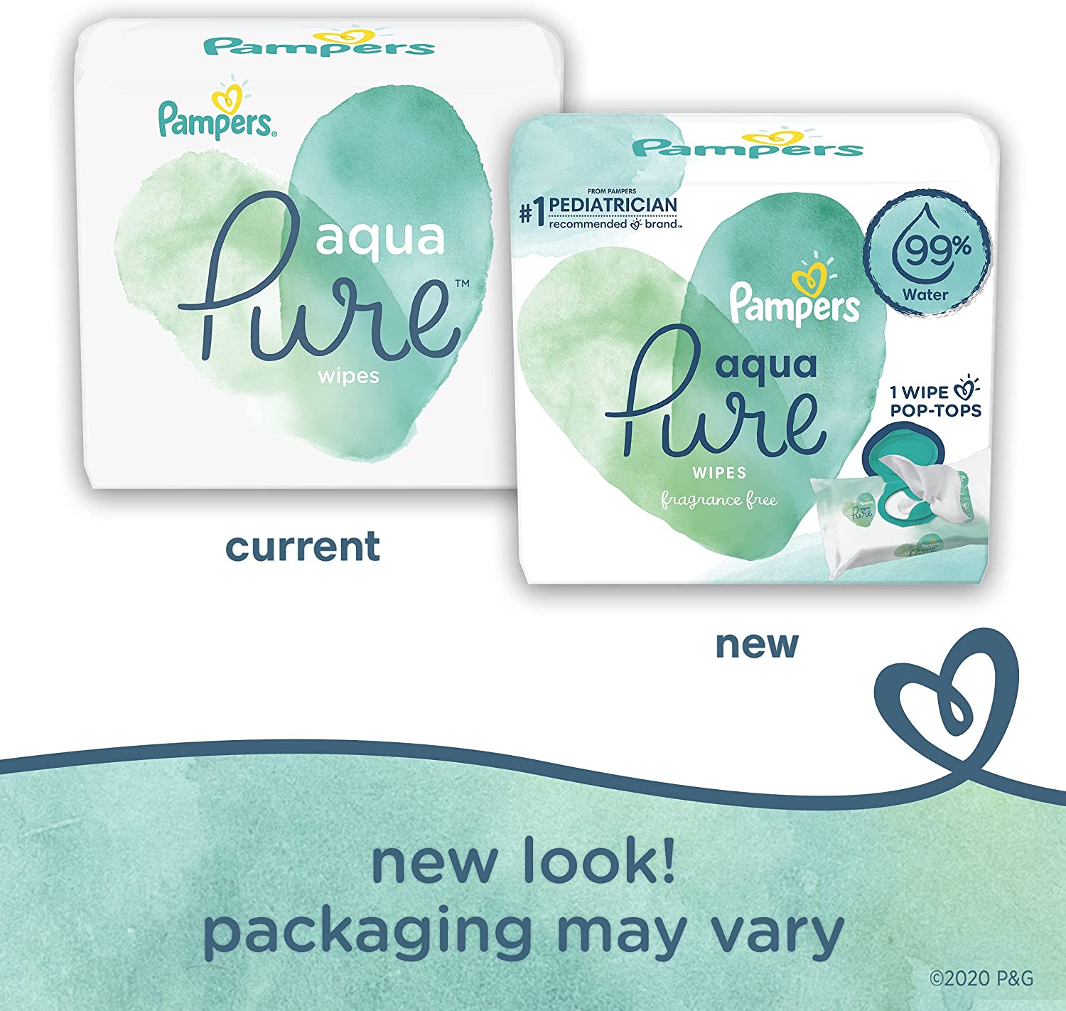 Pampers Aqua Pure Baby Diaper Wipes, 6 Packs, 336 Count / パンパース おしり拭...