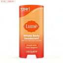 【最大2,000円クーポン11月11日01:59まで】ルーム デオドラント スティック クリーンタンジェリン 75g Lume Deodorant Stick Clean Tangerine 2.6oz