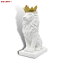 H&W 饤 ̲ ʪ ֥ [] Lion King Statue Nordic Style Home and Study Decoration Collectible Figurines, White