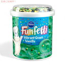 【訳あり・ダメージ品】Pillsbury Funfetti Vibrant Green Vanilla Frosting 15.6oz ピルズバリー ファンフェティ ビブラントグリーンバニラ フロスティング 442g【賞味期限2026年2月19日まで】