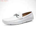 【訳あり・箱ダメージ】Jousen Milan Men's Loafers Boat Shoes Size 11 White ジョウセン ミラノ メンズ 男性用 ローファー ボートシューズ サイズ 29cm ホワイト