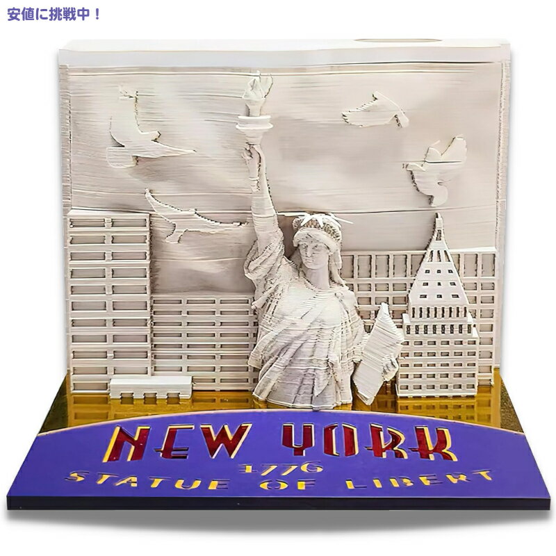 MACTANO  Ȑ_ A[g |p pbh |Xgm[g t y 260 3D Statue of Liberty Paper Sticky Memo Note Pad