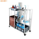【最大2,000円クーポン5月27日01:59まで】QTJH 清掃用 ハウスキーピング ほうき・モップ収納カート Janitorial Housekeeping...