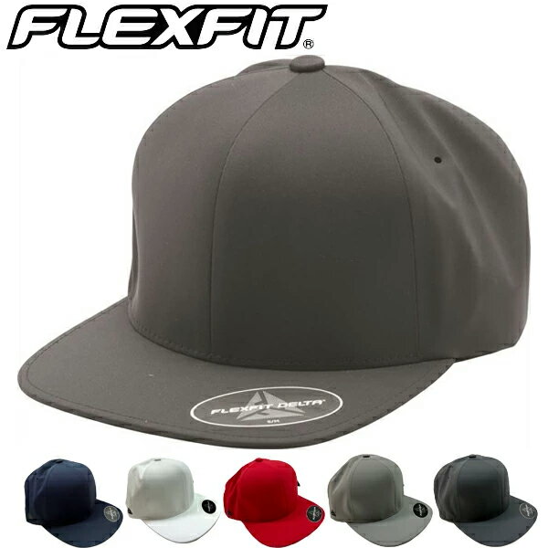 キャップ 帽子 メンズ フレックスフィット /flexfit YUPOONG DELTA FLAT VISOR CAP (別注品)