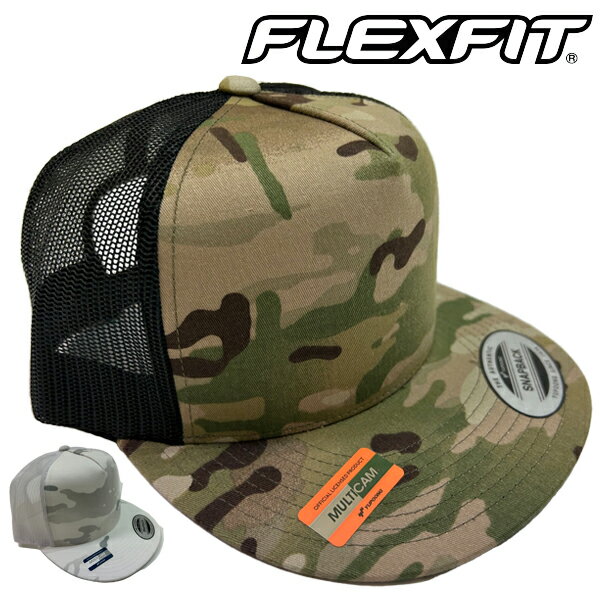 キャップ 帽子 メンズ フレックスフィット/Yupoong Flexfit 6006MC CLASSICS MULTICAM TRUCKER MESH CAP