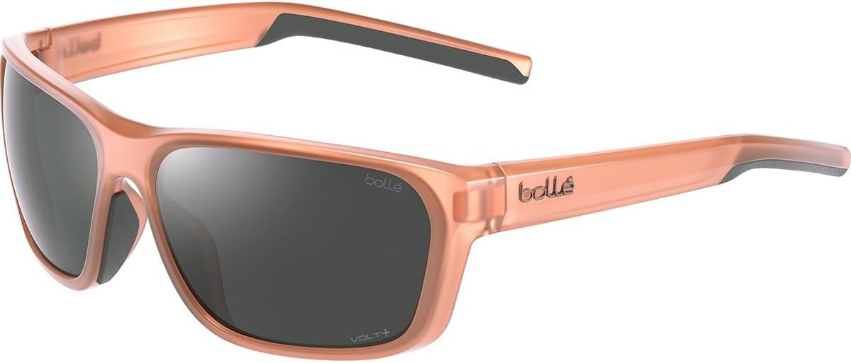 bollé Strix 偏光レクタンギュラーサングラス、ピーチマット、S