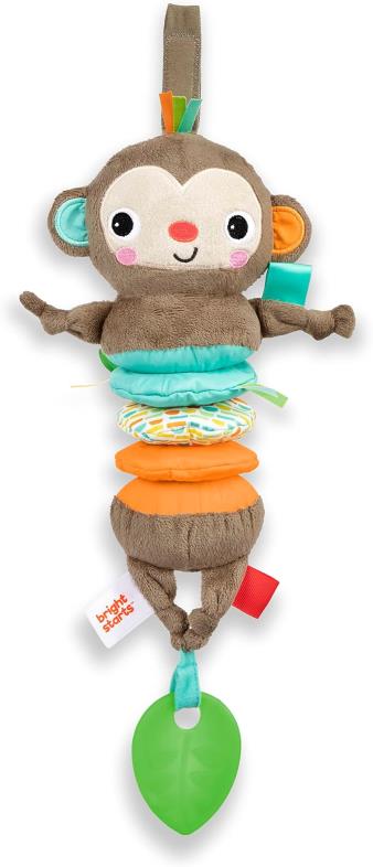 ブライトスタートプル、プレイ、ブギーミュージカルアクティビティおもちゃベビーカー - モンキー - ユニセックス、新生児 +