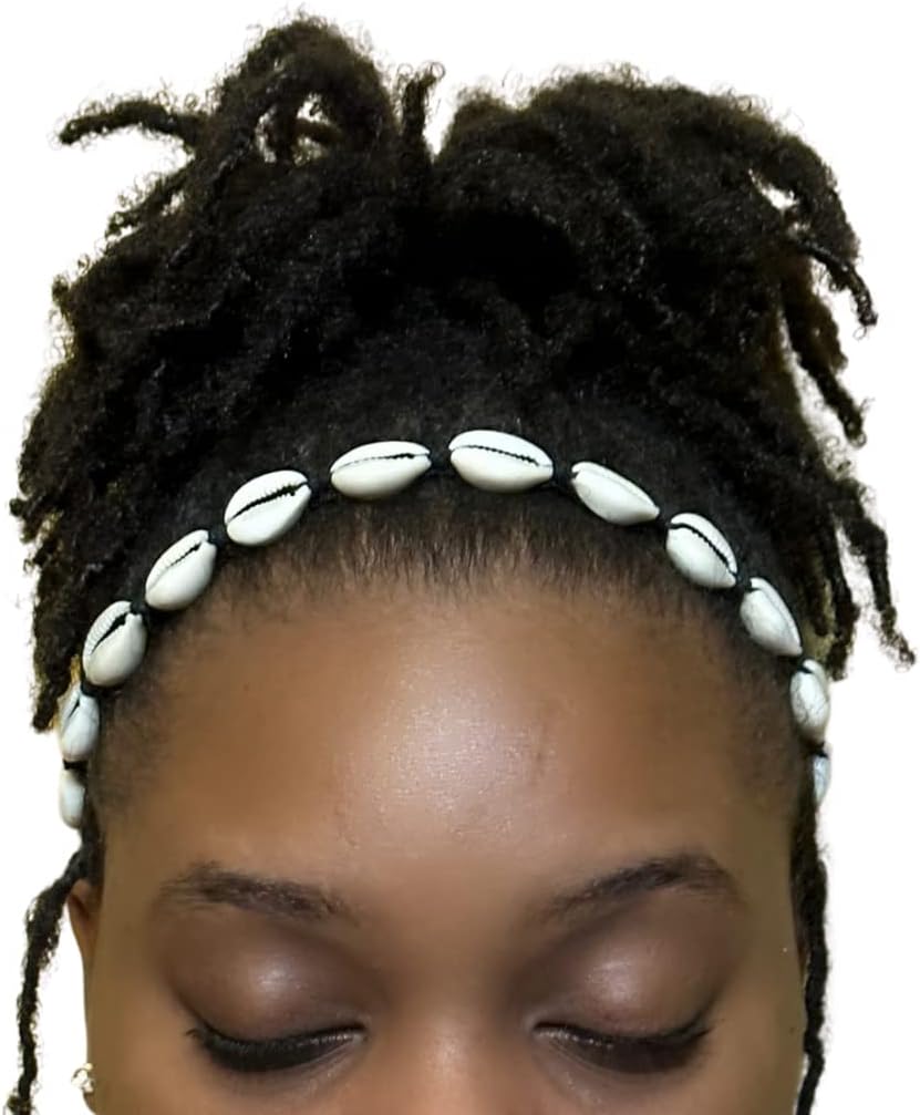 カウリーシェル調整可能なヘッドバンド、ナチュラルヘアアクセサリー、カウリーヘッドバンド、アフロセントリックヘッドバンド、女性ヘアアクセサリー