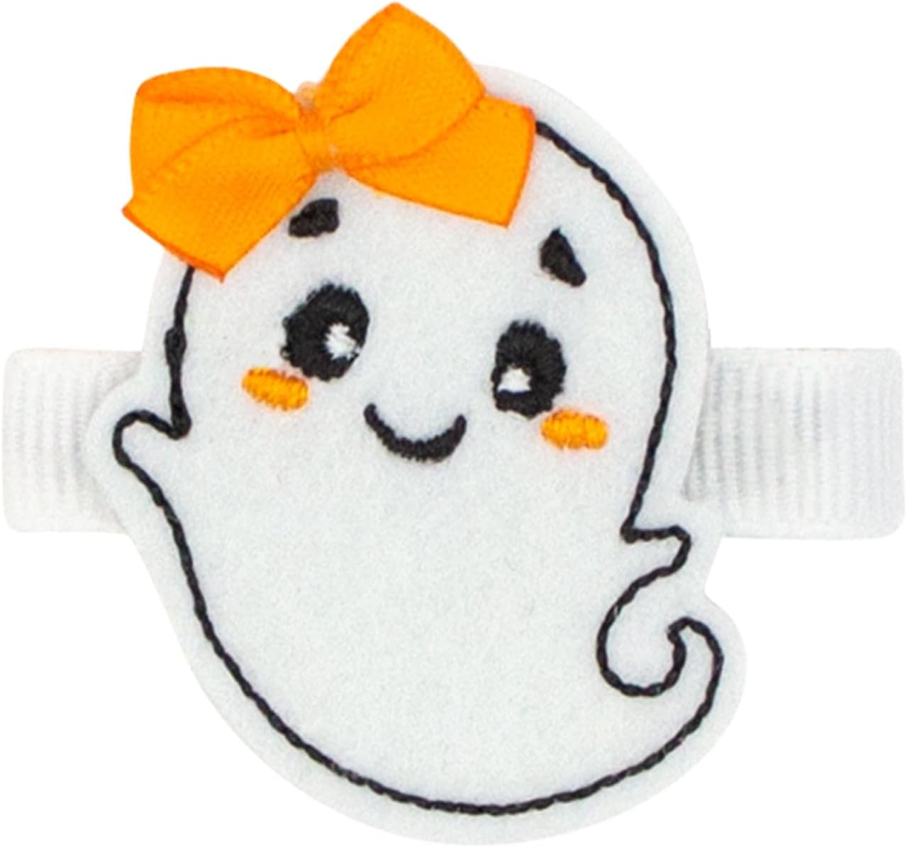 wee ones girls halloweenをテーマにしたヘアクリップを除いて、滑り止めクリップ、1つのサイズ、ゴースト