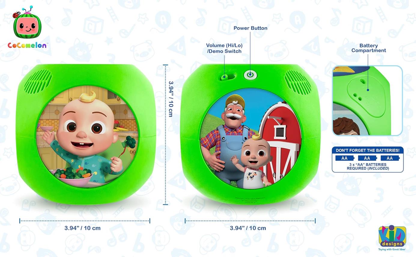 ekidsココメロンミュージカルおもちゃ幼児用、タンブルチューンズおもちゃには、ココメロンのおもちゃのファン向けの6つの内蔵保育園の韻と男の子と女の子向けの贈り物が含まれています