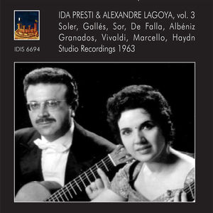 【輸入盤CD】【新品】Soler/Presti/Lagoya/Pro Arte Orch/Redel / Ida Presti & Alexandre - Lagoya 3