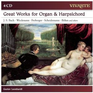 【輸入盤CD】 J.S. Bach/Gustav Leonhardt / Great Works For Organ Harpsichord (Box) 【K2016/6/10発売】