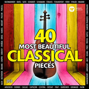 2016/6/17 発売輸入盤レーベル：RHINO収録曲：40 Most Beautiful Classical Pieces - The name says it all. This specially priced 2CD set includes works performed by the best and iconic artist of the Warner Classics & Erato catalogues.