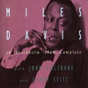 【輸入盤CD】【新品】Miles Davis / In Stockholm 1960 Complete【K2021/2/5発売】(マイルス・デイヴィス)