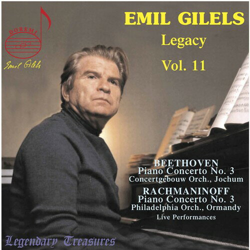2020/5/15 発売輸入盤レーベル： DOREMI RECORDS収録曲：Emil Gilels was born in Odessa on October 19, 1916. At five, he began to take lessons from Yakov Tkach. Gilels development was astonishingly rapid and by twelve, he had mastered Chopin's etudes. He gave his first public performance in 1929. The following year he was accepted to the Odessa Conservatory in the class of Berta Reingbald. Under her tutelage, Gilels blossomed. When Arthur Rubinstein came to Odessa in the early 1930s, he predicted that young Emil would one day eclipse them all. Gilels entered the first "All Union Competition" (1933), which he won unanimously. He then toured the Soviet Union and was acclaimed as the standard-bearer of a "new" Soviet pianism. In 1935 he moved to Moscow and entered the class of the legendary pianist and pedagogue Heinrich Neuhaus. At the start of 1936, Gilels performed Beethoven's third piano concerto with Otto Klemperer. Two years later, he took part in the "International Brussels Competition." The jury, numbering such luminaries as Leopold Stokowski, Otto Klemperer, Walter Gieseking, Emil von Sauer, Carlo Zecchi, Robert Casadesus and Samuil Feinberg, awarded him first prize. It was planned that he set forth on a long tour, including of the United States, but these were scotched by the Second World War. Throughout the war, Gilels performed all over the country. Rachmaninoff's 3rd Piano Concerto was a staple of his repertoire. When the war ended, he toured Europe and in 1955, became the first Soviet musician to tour the United States. Until his death in 1985, Emil Gilels continued to perform and record widely. He is universally acclaimed as one of the greatest pianists of all time. We are honored to present here live performances of two of his sterling concerto performances.