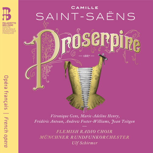 2017/5/12 発売輸入盤レーベル：EDICIONES SINGULARES収録曲：The protagonist of Saint-Saens' Proserpine, premiered at the Opera-Comique on March 14, 1887, is no reincarnation of the ancient goddess, but a Renaissance courtesan well versed in culpable amours. According to the composer, she is a "damned soul for whom true love is a forbidden fruit; as soon as she approaches it, she experiences torture". Yet for all the innocence of her rival Angiola, the unexpected happens: "It is the bloodthirsty beast that is admirable; the sweet creature is no more than pretty and likeable." Visibly enraptured by this delight in horror, Saint-Saens indulges in unprecedented orchestral modernity, piling on the dissonances beneath his characters' cries of rage or despair. He concluded thus: "Proserpine is, of all my stage works, the most advanced in the Wagnerian system." The least-known, too, and one which it was high time to reveal to the public, in it's second version, revised in 1899.