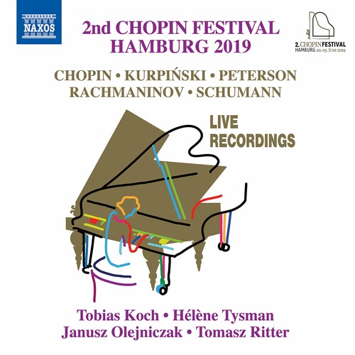 2020/6/12 発売輸入盤レーベル： NAXOS収録曲：Following the success of the 1st Chopin Festival Hamburg 2018 (available on Naxos 8.574058), the 2nd Chopin Festival Hamburg 2019 continues it's unique approach of inviting pianists to perform on original historic instruments and, by way of comparison, on a modern grand piano in the same concert. Performances range from Chopin heard on his Pleyel 'pianino' of 1832 to the most technically advanced Shigeru Kawai grand piano built in 2019. Listeners are invited to discover 'old' and 'new' in completely fresh ways through these multifaceted interpretations. Pianist Tobias Koch has always been fascinated by the expressive potential of period keyboard instruments, playing these in unorthodox and spirited performances, 'with disarming spontaneity', as a large German weekly put it. He has long been considered one of the leading interpreters in the field of Romantic performance practice, the German Radio MDR Figaro writing: 'Koch's playing conjures up images that appear just as quickly as they fade away. Koch's playing is infectious, every moment is an adventure.' Helene Tysman has recorded Chopin for the Oehms Classics label, her playing summed up as 'Brillant!' (RTL), 'Dazzling!' (BBC Music Magazine), and 'A pianistic cosmos' (Suddeutsche Zeitung). Janusz Olejniczak is a pianist, pedagogue and occasional actor who won the Fryderyk Chopin International Competition in Warsaw (1970) and the A. Caselli Competition in Naples (1974). Tomasz Ritter won the 9th Arthur Rubinstein Memorial International Young Pianist Competition in Bydgoszcz in 2011. In September 2018, he received the Main Award at the 1st International Chopin Competition on Period Instruments in Warsaw.