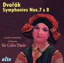 2020/3/6 発売輸入盤レーベル: ALTO収録曲：Regarding this performance of the 7th Symphony, The Sunday Times remarked; "This beautiful performance deserves to win many new friends for Dvorak's most Brahmsian symphony. Davis's love of this music shines out of every bar culminating in a towering account of the finale, which unlike many, here emerges as a fully satisfying conclusion" With reference to the 8th symphony, BBC Music Magazine applauded this performance; "More successfully than any other recording, Davis captures the slow movement's elusive heart of darkness." BBC Radio 3 1st Choice Recording.