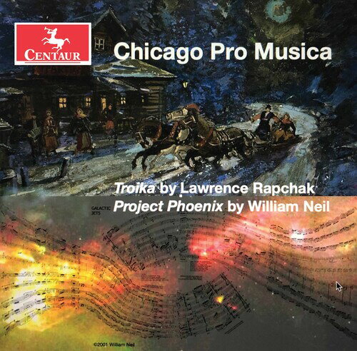 発売日: 2021/4/2輸入盤USレーベル: Centaur収録曲:コメント:These are two great contemporary works that deserve a wide audience. Chicago Pro Musica was founded in 1979 by composer/pianist Easley Blackwood and Chicago Symphony Orchestra clarinetist John Bruce Yeh. Honored with the 1986 Grammy Award for "Best New Classical Artist", Chicago Pro Musica has earned an international reputation for it's dynamic performances of a widely varied repertory. The ensemble comprises several virtuoso musicians from the Chicago Symphony Orchestra. The Chicago Tribune has called them "one of the most versatile and artistically accomplished [ensembles] on the American chamber music scene."These are two great contemporary works that deserve a wide audience. Chicago Pro Musica was founded in 1979 by composer/pianist Easley Blackwood and Chicago Symphony Orchestra clarinetist John Bruce Yeh. Honored with the 1986 Grammy Award for "Best New Classical Artist", Chicago Pro Musica has earned an international reputation for it's dynamic performances of a widely varied repertory. The ensemble comprises several virtuoso musicians from the Chicago Symphony Orchestra. The Chicago Tribune has called them "one of the most versatile and artistically accomplished [ensembles] on the American chamber music scene."