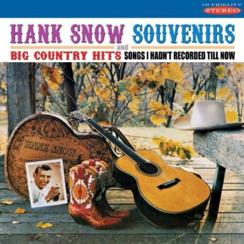 2014/3/11 発売輸入盤レーベル：SEPIA RECORDINGS収録曲：(ハンクスノー)This CD consists of two complete LPs from Canadian country singer Hank Snow - 'Souvenirs' and 'Big Country Hits: Songs I Hadn't Recorded Till Now', with four bonus tracks Snow recorded with another country legend, Anita Carter. Sepia Records celebrates the centenary of Canadian country legend Hank Snow (born 1914) with the release of two of his LPs on this CD, with four extra bonus tracks he recorded with Anita Carter. In a career that spanned nearly 50 years, Snow recorded 140 albums and charted more than 85 singles on the Billboard country charts from 1950 until 1980. The two albums are re-mastered in glorious stereo