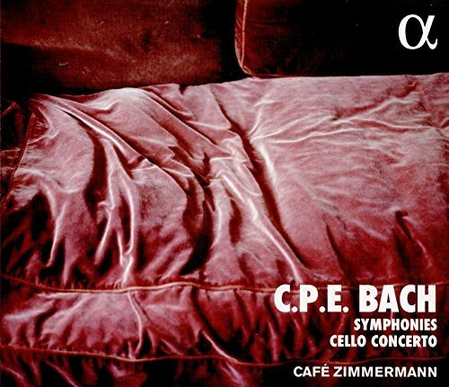 【輸入盤CD】C.P.E. Bach/Zimmermann / Symphonies Cello Concerto【K2018/8/24発売】