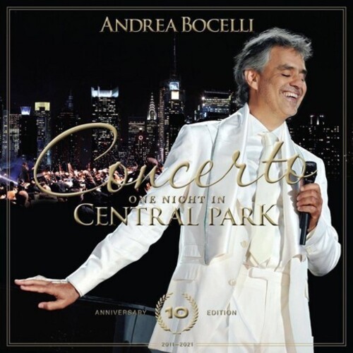 2021/9/10 発売輸入盤レーベル:VERVE収録曲：(アンドレアボチェッリ)Limited CD + DVD pressing. Digitally remastered 10th Anniversary edition includes bonus track. Andrea Bocelli's One Night In Central Park concert is undoubtedly a seminal moment in his career, the concert was not only a childhood dream turning into reality but the validation of Andrea as one of the world's true superstars. The concert had an all-star cast including Celine Dion, Tony Bennet, David Foster, and more. The original album was one of the best-selling live albums of all time.