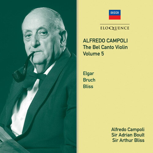 2018/1/19 発売輸入盤レーベル：IMPORTS収録曲：One of the most significant violinists in gramophone history, Alfredo Campoli enjoyed tremendous success in the 1930s as a purveyor of light music, both in concerts with his own salon orchestra and on Decca. A series of six 2CD reissues from Eloquence focuses on the violinist's postwar reinvention of himself as 'Campoli', the classical soloist. Edward Elgar dedicated his Violin Concerto to Fritz Kreisler, and Campoli was the outstanding inheritor of Kreisler's mantle as a violinist of unchallenged technique and a popular touch that endeared him to audiences of all backgrounds. His October 1954 recording of the concerto is lent further distinction by the support of that supreme Elgarian, Sir Adrian Boult, who also accompanies him in a May 1958 account of the Scottish Fantasia of Max Bruch. Despite his name and his Roman heritage, Campoli was a Londoner through and through who spoke with a Balham accent. Something of his dry humour and outgoing personality can be heard reflected in the 1955 Violin Concerto written for him by Sir Arthur Bliss, who had become Master of the Queen's Music two years earlier. Having worked closely on the solo part together, composer and soloist made this recording together within weeks of it's premiere. The result has an unrivalled authority, as fellow composer Humphrey Searle recognized in The Gramophone Record Review of June 1956: 'Campoli copes with the very difficult solo part as if it were child's play'. The concerto is coupled, as it was on the original Decca LP, with the more Romantically yearning Theme and Cadenza which Bliss extracted from the incidental music he had written in 1946 for a radio play concerning a young composer who writes a concerto for his wife as a wedding gift. All the recordings in this series of 'Alfredo Campoli: The Bel Canto Violin' have been given new remasterings from original Decca sources. Invaluable context on both artist and repertoire is provided by new booklet essays from Campoli's biographer David Tunley.