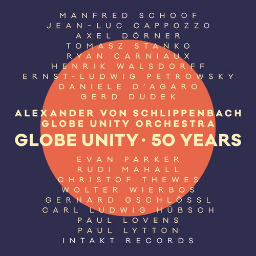 2018/4/20 発売輸入盤レーベル：INTAKT RECORDS収録曲：The Globe Unity Orchestra is not just an ensemble of enormous historical importance to jazz but one which proves the continuing relevance of it's self-imposed task. The present line-up, encompassing musicians of several generations and nationalities, lives up to the responsibility of producing genuinely new music, rejecting the commonplace and avoiding cliche, each time they play together. As if to contradict those who accuse the Globe Unity Orchestra (and free jazz in general) of predictability, the golden jubilee at the Jazzfest Berlin was characterised by extreme contrast and high drama, both musical and visual. The audience was drawn in and engaged to a degree that became obvious when the end of Evan Parker's short unaccompanied soprano solo, almost midway through the 45 minutes, gave them a first chance to express their approval with a roar that can be clearly heard on the recording. At that moment, and others, they seemed unmistakeably to be applauding not just individual contributions but the brilliance of the collective endeavour.