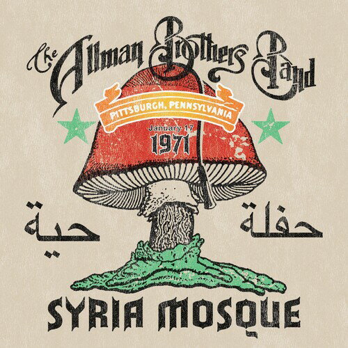 【輸入盤CD】Allman Brothers Band / Syria Mosque: Pittsburgh, Pa January 17, 1971【K2022/12/16発売】(オールマン ブラザーズ バンド)