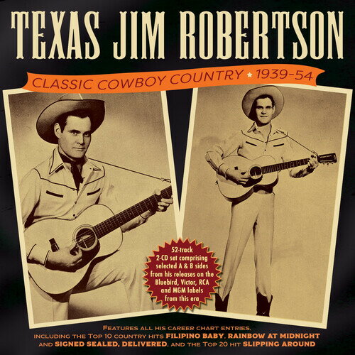 発売日: 2022/7/1輸入盤USレーベル: Acrobat収録曲:コメント:As his name implies, Texas Jim Robertson was a native of the Lone Star State, but made his start singing on radio in his teens while based in North Carolina and he subsequently moved to New York with the NBC network, acting as well as singing on radio.As his name implies, Texas Jim Robertson was a native of the Lone Star State, but made his start singing on radio in his teens while based in North Carolina and he subsequently moved to New York with the NBC network, acting as well as singing on radio.