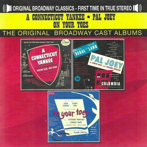 【輸入盤CD】Original Cast / Connecticut Yankee - Pal Joey - On Your Toes【K2023/4/14発売】(ミュージカル)